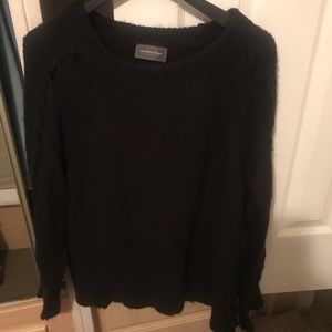 Black sweater -brand is wooden ships mohair blend